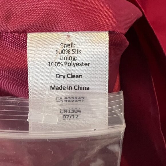 Talbots Fuchsia Silk Shell Blouse Sleeveless Beaded Size 2 NWT $139 - Picture 7 of 8